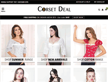 Tablet Screenshot of corsetdeal.com